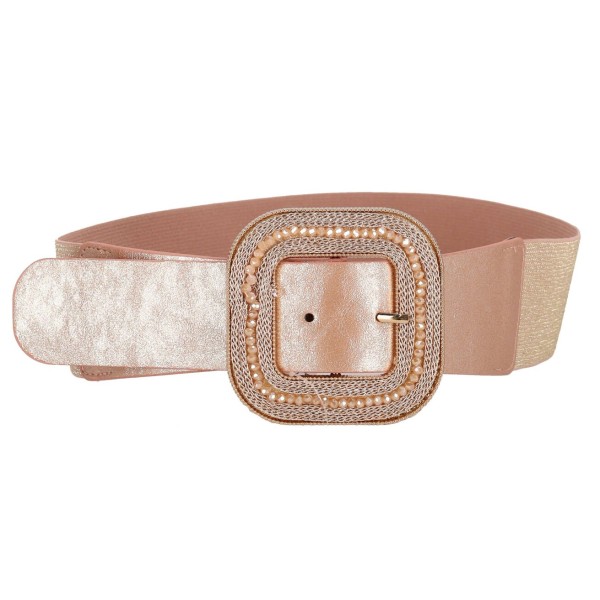 OEM Women's Elastic Belt with Glitter and Rhinestones OEM Women's Elastic Belt with Glitter and Rhinestones