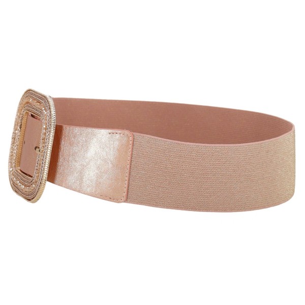 OEM Women's Elastic Belt with Glitter and Rhinestones OEM Women's Elastic Belt with Glitter and Rhinestones