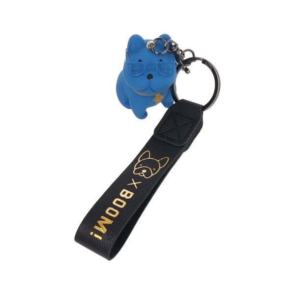 Keychain Silicone Dog With Glasses