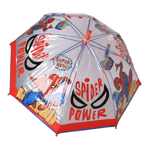 Marvel Αντιανεμική Παιδική Ομπρέλα Μπαστούνι Spiderman
