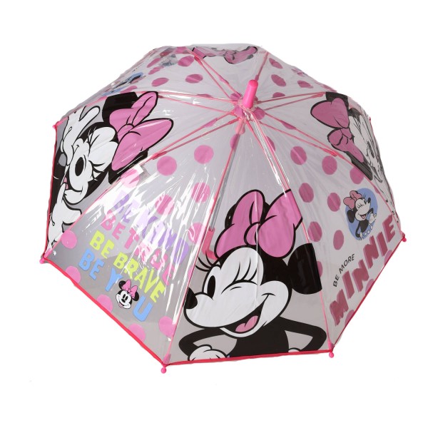 Disney Αντιανεμική Παιδική Ομπρέλα Μπαστούνι Minnie
