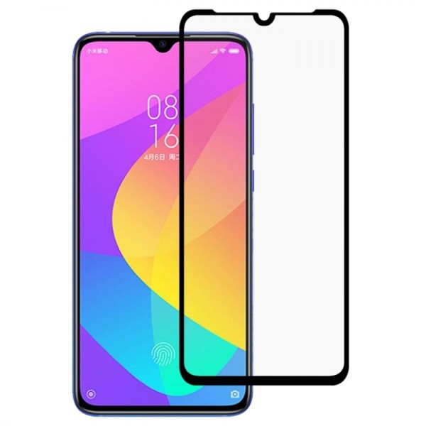 Fullscreen Tempered Glass Μαύρο (Xiaomi Mi 9 Lite & Mi CC9)