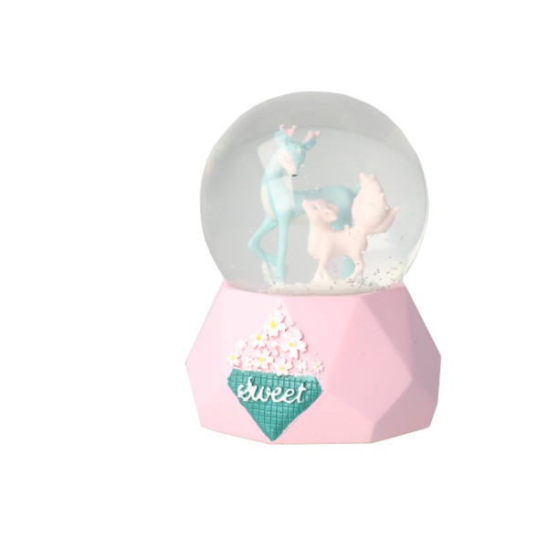 Snow Globe With Light And Music - Little Elfs