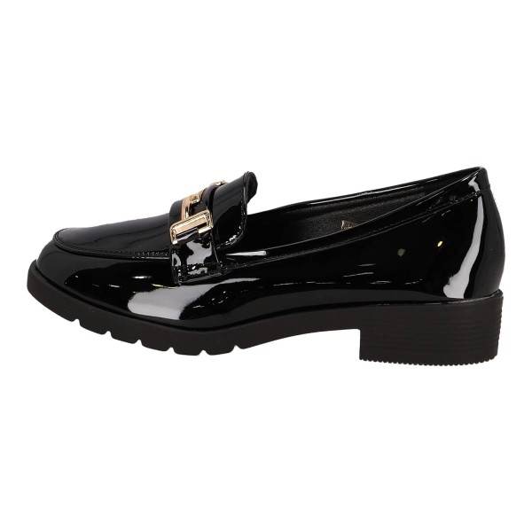 M&M COLLECTION Women's Patent Leather Loafers M&M COLLECTION Women's Patent Leather Loafers