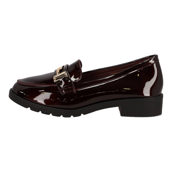 M&M COLLECTION Women's Patent Leather Loafers