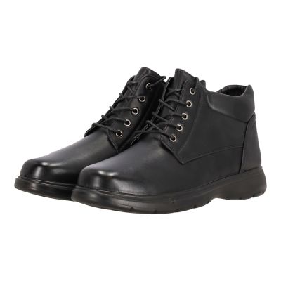 L.S.J SHOES Ανδρικό Χαμηλό Μποτάκι Δερματίνη Δετό