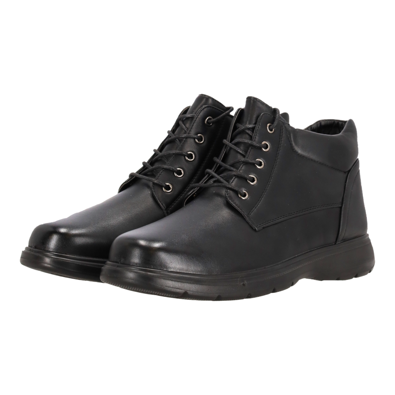 L.S.J SHOES Ανδρικό Χαμηλό Μποτάκι Δερματίνη Δετό