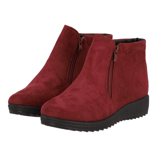 OEM Women's Low Suede Boot with Zipper OEM Women's Low Suede Boot with Zipper