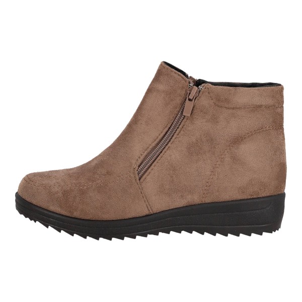 OEM Women's Low Suede Boot with Zipper OEM Women's Low Suede Boot with Zipper