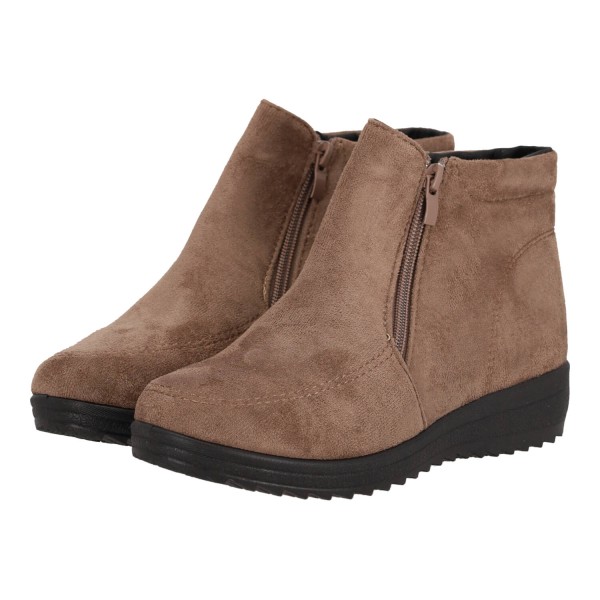 OEM Women's Low Suede Boot with Zipper OEM Women's Low Suede Boot with Zipper