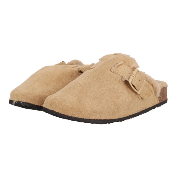 OEM Women's Suede Slippers with Lining OEM Women's Suede Slippers with Lining