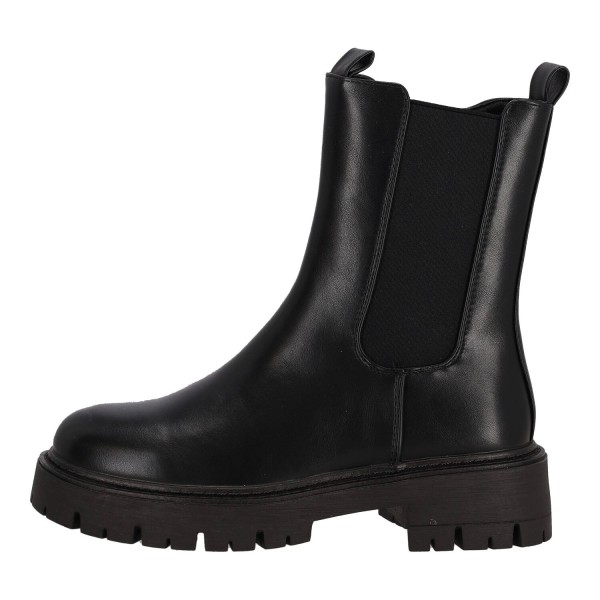 Tulipano Women's Leatherette Ankle Boots with Elastic and Zipper on the Side