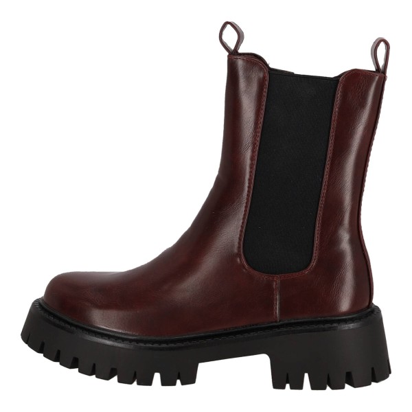Ideal Shoes Women's Ankle Boots with Tractor Sole and Zipper
