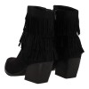 Super Moda Γυναικείο Χαμηλό Μποτάκι Suede με Κρόσια και Χοντρό Κοντό Τακούνι