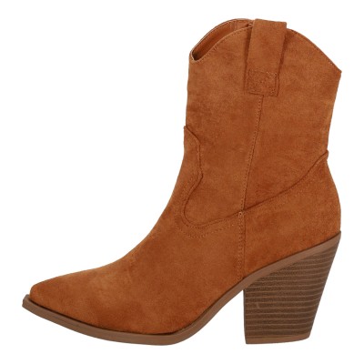 Day Vine Γυναικείο Χαμηλό Mποτάκι Suede σε Στυλ Cowboy