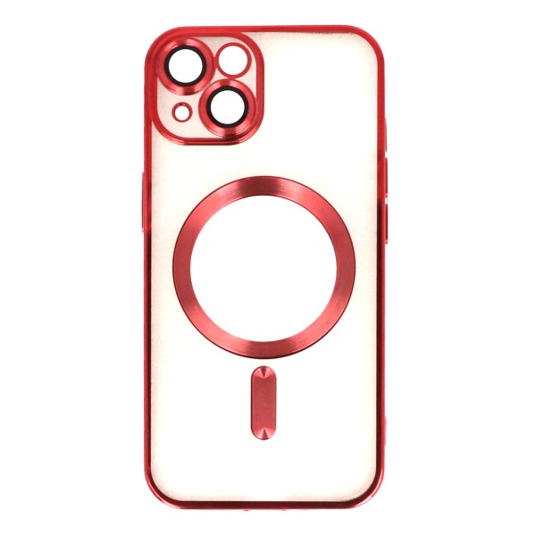 Siipro Back Cover Silicone Case With Camera Glass And Magsafe (Iphone 15 Plus)