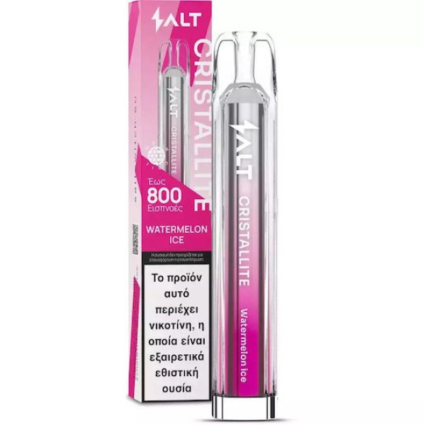 Salt Cristallite Disposable Electronic Cigarette 800 Puffs Watermelon Ice 2ml 20mg