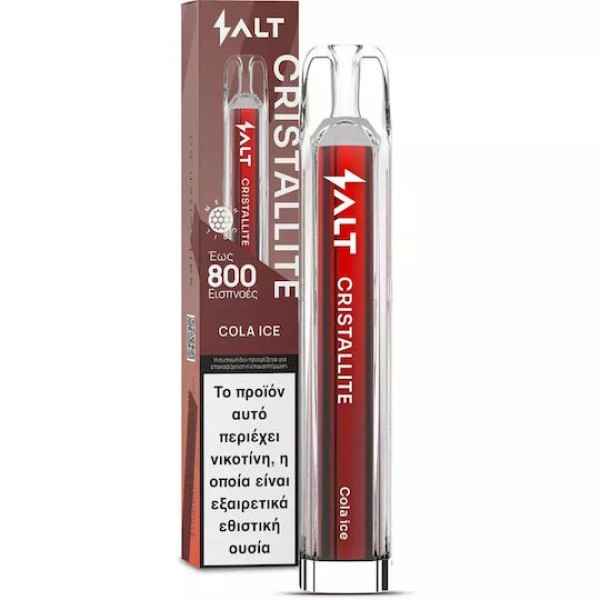 Salt Cristallite Disposable Electronic Cigarette 800 Puffs Cola Ice 2ml 20mg