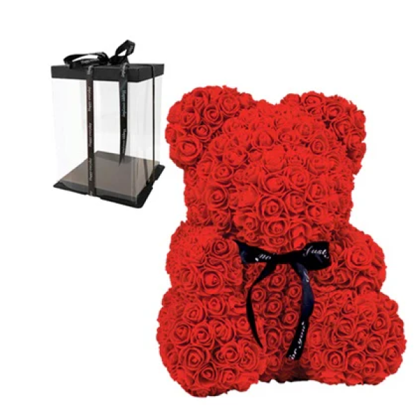 Teddy Bear Made of Roses 23 cm. In a Box