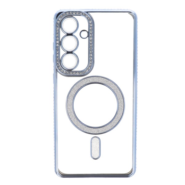 IRIS Back Cover Silicone Case With Camera Glass, Magsafe, Rhinestones And Glitter (Samsung Galaxy S24 FE) IRIS Back Cover Silicone Case With Camera Glass, Magsafe, Rhinestones And Glitter (Samsung Galaxy S24 FE)