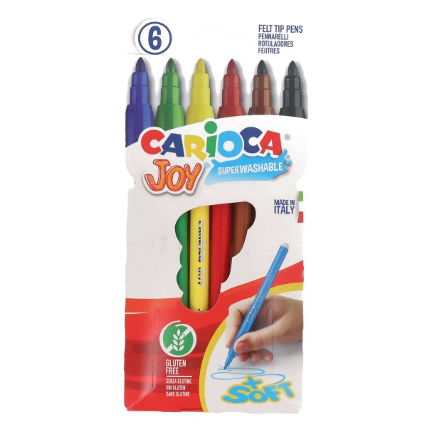 Carioca Joy Markers 6 Colors Accessories & Toys