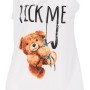 ΟΕΜ Γυναικεία Λευκή Αμάνικη Μπλούζα - Pick Μe