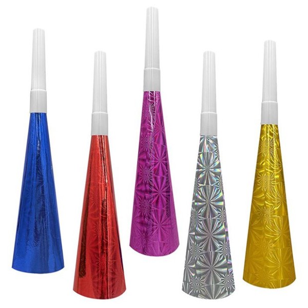 Χάρτινη Κόρνα Για Πάρτυ Σετ 6τμχ. 20cm Αξεσουάρ & Παιχνίδια