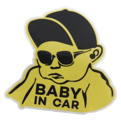 Αυτοκόλλητο Αυτοκινήτου ''Baby In Car'' Αυτοκόλλητο Αυτοκινήτου ''Baby In Car''