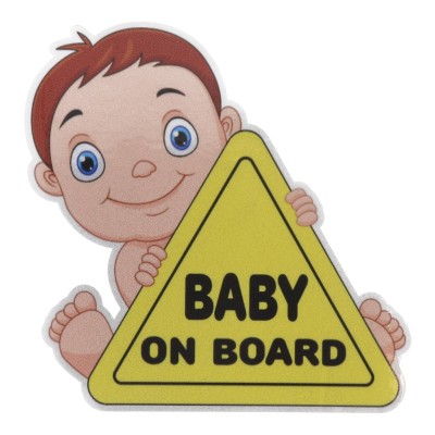 Αυτοκόλλητο Αυτοκινήτου ''Baby On Board'' Αυτοκόλλητο Αυτοκινήτου ''Baby On Board''