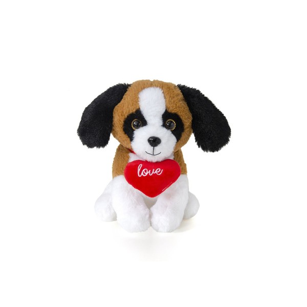 Plush Dog With Heart 23cm. Accessories & Toys