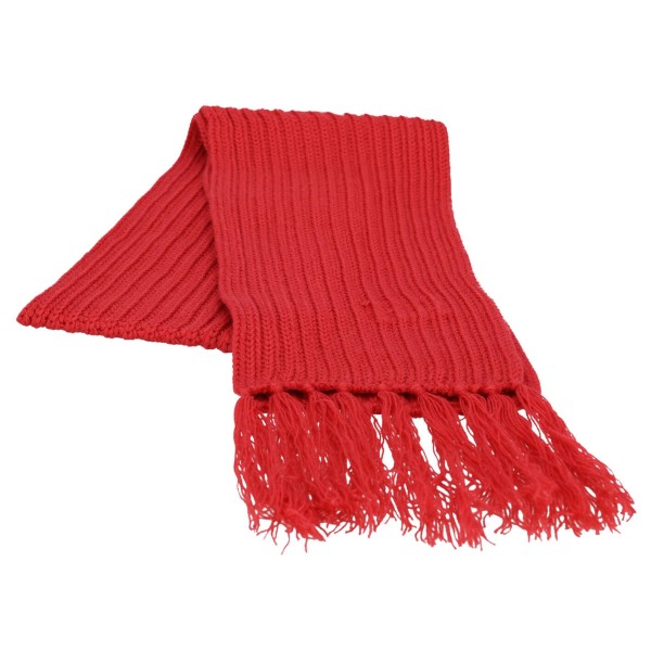 AD Accessories Γυναικείο Πλεκτό Κασκόλ με Κρόσια