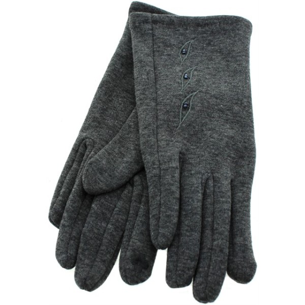 Prahar Women's Gloves Gray Suede With Touch Lining