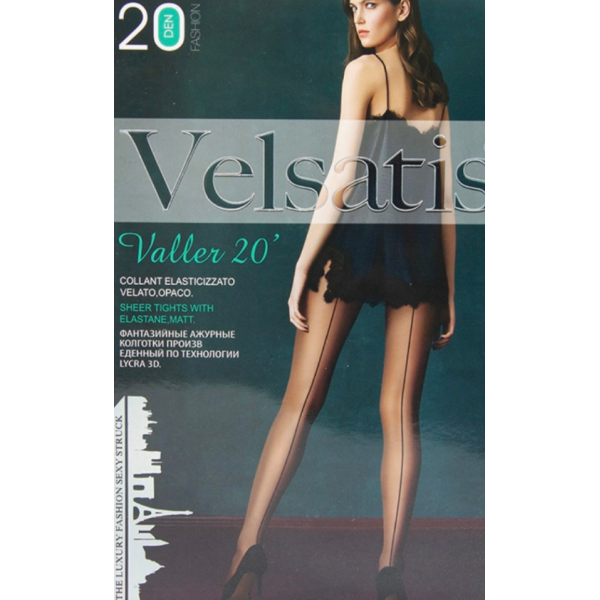 Velsatis Γυναικείο Ελαστικό Καλσόν Ματ με Γραμμή 20 Den