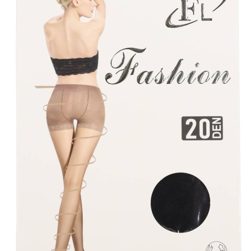 FL Fashion Ελαστικό Γυναικείο Καλσόν με Ενίσχυση και Αόρατη Μύτη 20 Den