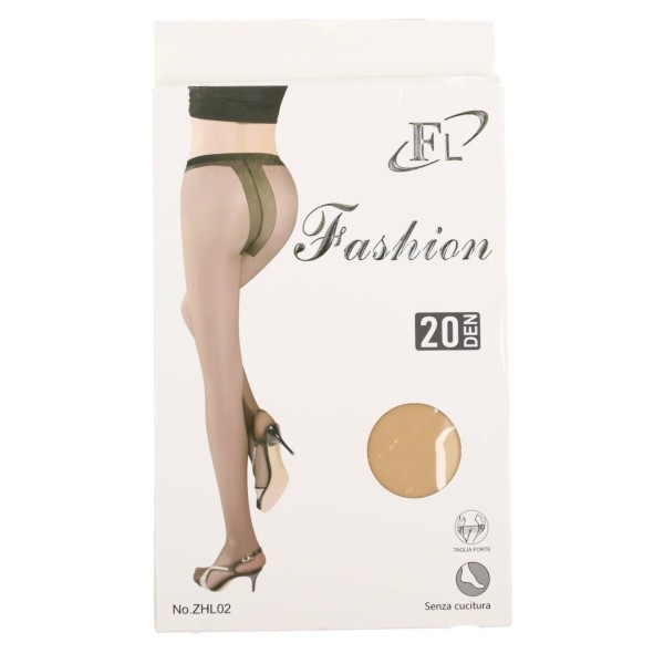 FL Fashion Ελαστικό Γυναικείο Καλσόν Διαφανές με Ενίσχυση 20 Den