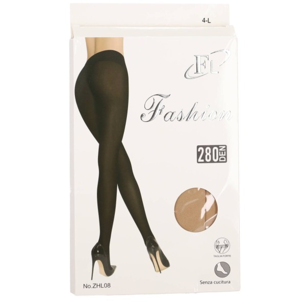 FL Fashion Γυναικείο Καλσόν Διαφανές με Σορτς 280 Den