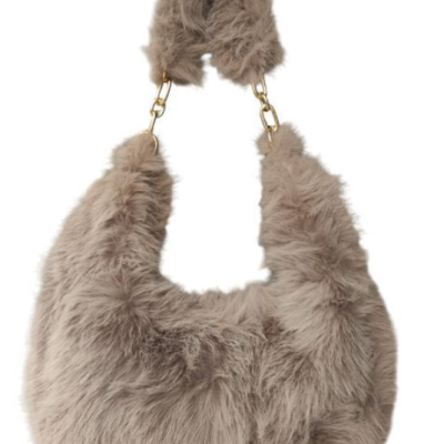 Erick Γυναικεία Γούνινη Τσάντα με Αλυσίδα