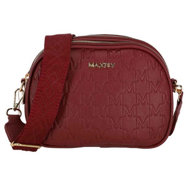 Maxfly Γυναικείο Τσαντάκι Χιαστί με Μοτίβο Δερματίνη