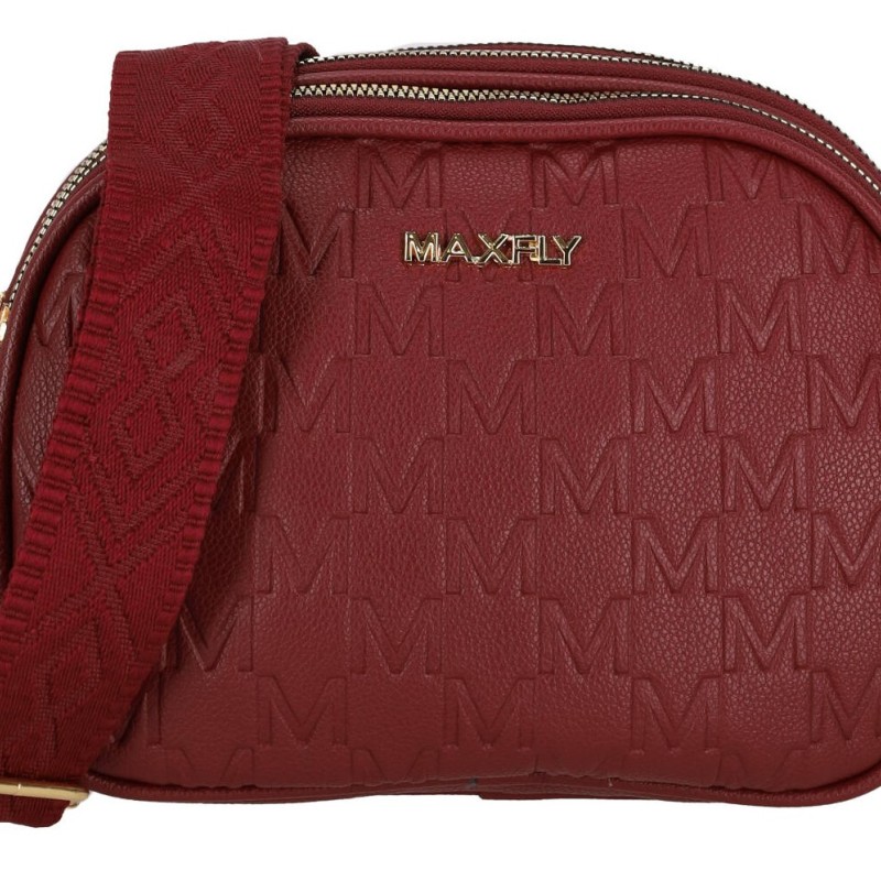 Maxfly Γυναικείο Τσαντάκι Χιαστί με Μοτίβο Δερματίνη