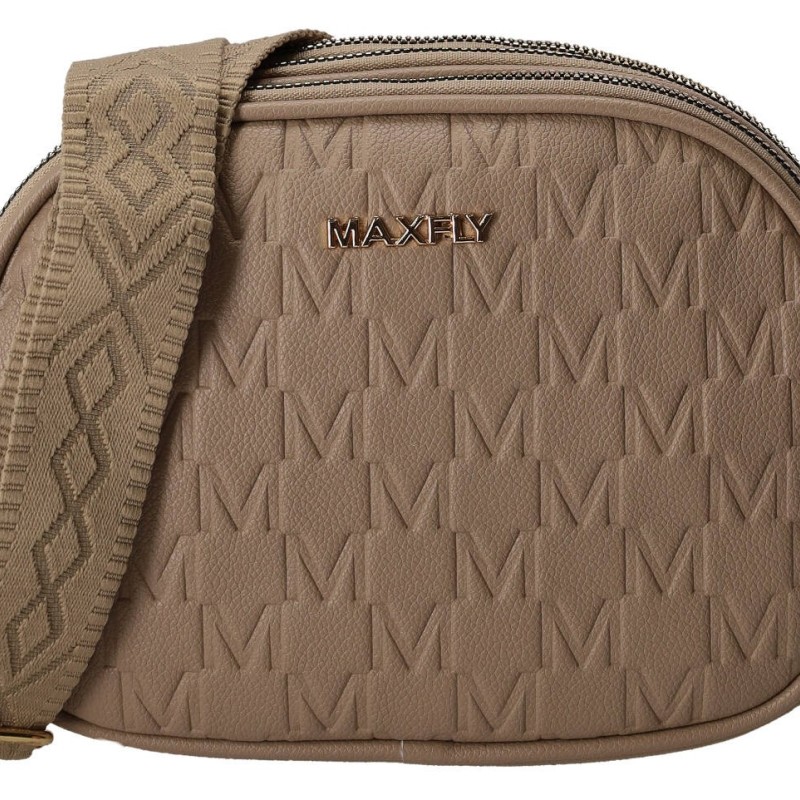 Maxfly Γυναικείο Τσαντάκι Χιαστί με Μοτίβο Δερματίνη