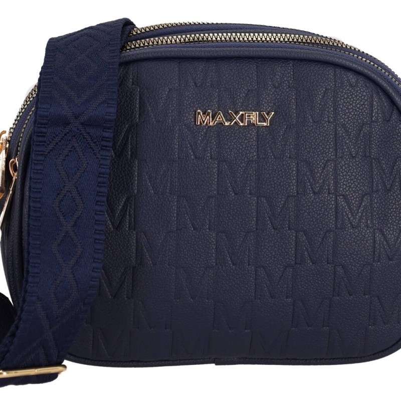 Maxfly Γυναικείο Τσαντάκι Χιαστί με Μοτίβο Δερματίνη