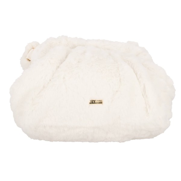 Baci Abbaraci Γυναικεία Γούνινη Τσάντα Χειρός/Χιαστί