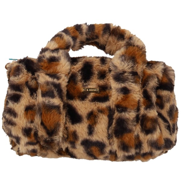 Baci Abbracci Γυναικείο Γούνινο Τσαντάκι Χειρός / Χιαστί -Animal Print