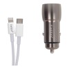 Earldom ES-CC15 Σετ Φόρτισης Αυτοκινήτου Με 2 Θύρες USB-C και Καλώδιο USB-C σε Lightning Earldom ES-CC15 Σετ Φόρτισης Αυτοκινήτου Με 2 Θύρες USB-C και Καλώδιο USB-C σε Lightning