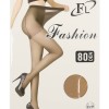 FL Fashion Ελαστικό Γυναικείο Καλσόν Διαφανές με Ενίσχυση 80 Den