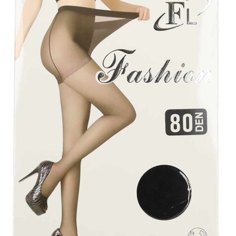 FL Fashion Ελαστικό Γυναικείο Καλσόν Διαφανές με Ενίσχυση 80 Den