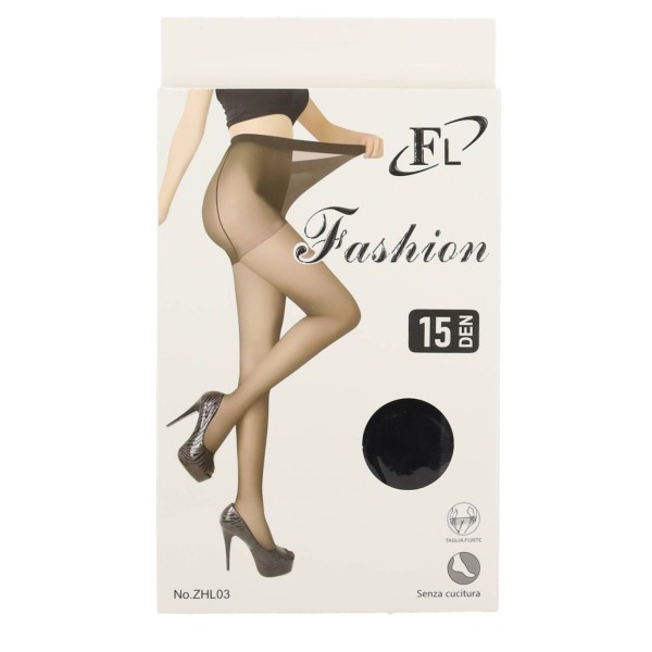 FL Fashion Ελαστικό Γυναικείο Καλσόν Διαφανές με Ενίσχυση 15 Den