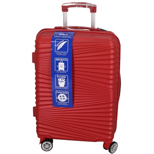 R&J Σκληρή Βαλίτσα Καμπίνας 56cm