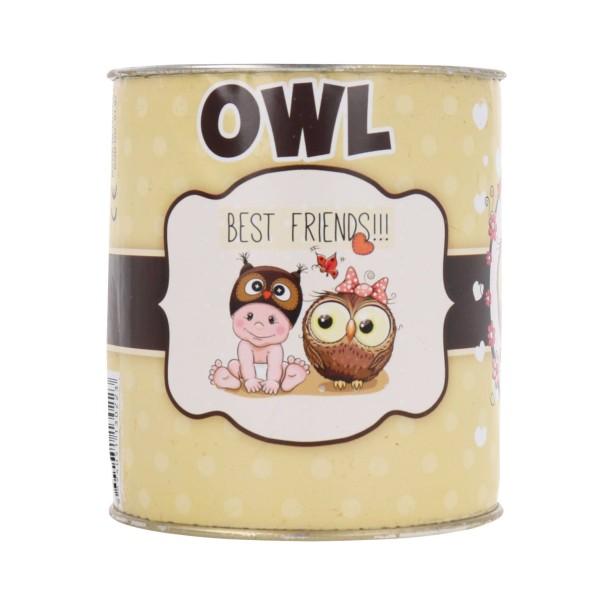 Κουμπαράς Μεταλλικός Κουκουβάγια