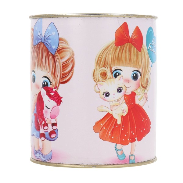 Κουμπαράς Μεταλλικός Cute Girls